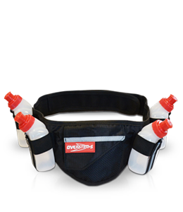 Running belt for 4 flasks
